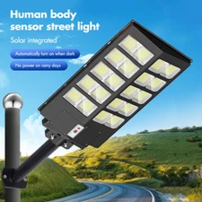8000W Commercial Solar Street Light Outdoor Dusk to Dawn Super Bright Yard Lamp