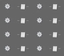 200 EAR Thread~Wire Earring STOPPERS/KEEPERS~ Ribbed PVC Plastic Spacers Clear