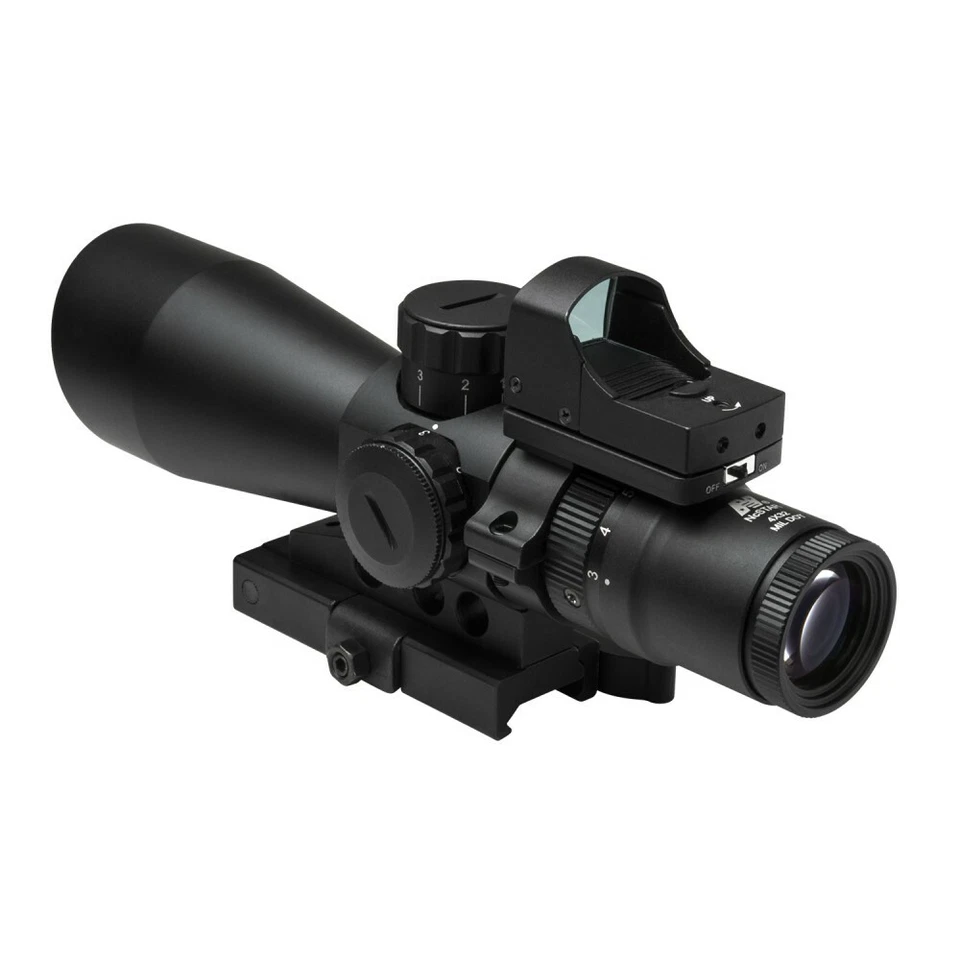 Scope 3-9X42 P4 Sniper Blue/Green Illuminate Picatinny Mount Red Micro Dot - Image 4 of 4