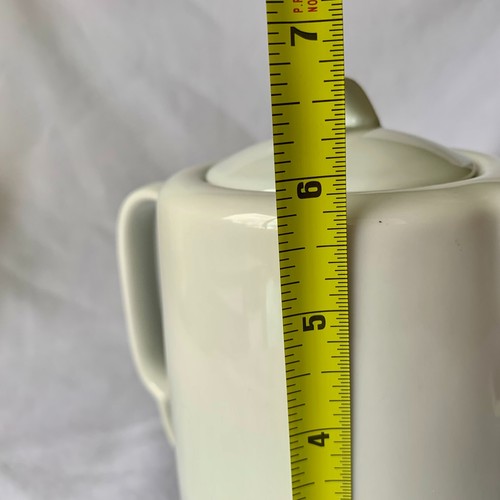 Porcelain Plus by Fairwinds Teapot, White 3-cup capacity, Unique Handle Shape - Picture 13 of 14