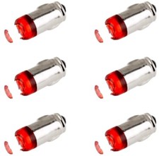 6 Bulbs Porsche 912 911 914 924 356 Gauge Dash Led Bulbs 12v Red