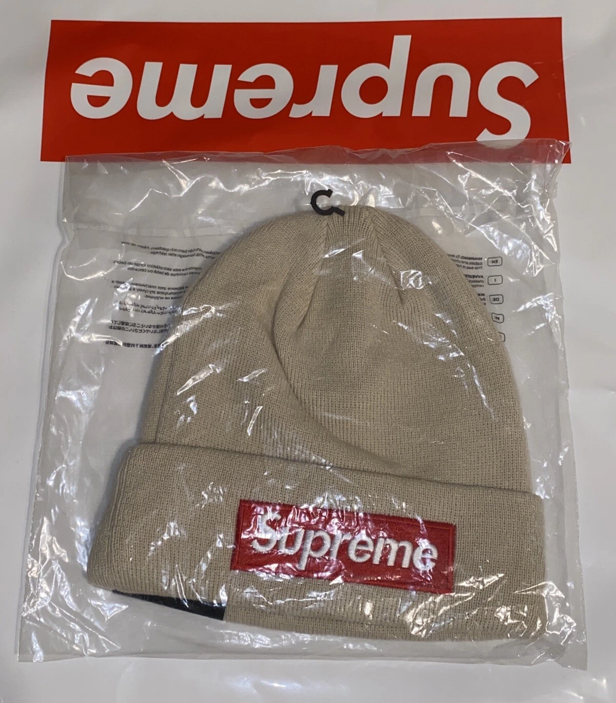Bonnet bonnet In Hand Supreme x New Era Box Logo FW24 rouge pierre neuf