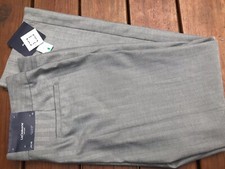 Liz Claiborne Jackie Charcoal Print Straight Leg Trousers 16 NWT MSRP 89