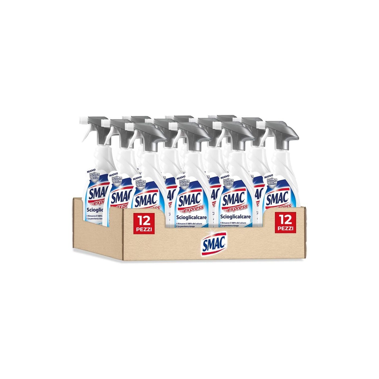 12 X SMAC EXPRESS SCIOGLICALACARE SPRAY IGIENIZZANTE ANTICALCARE PREVIENE CALCAR