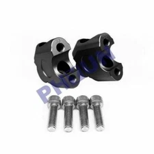 Pair CNC Aluminum 22MM 7/8'' Hand Bar Handlebar Riser Clamps For Motor Universal