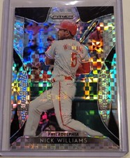 Nick Williams 2019 Panini Prizm baseball POWER PLAID #'d /75 Phillies