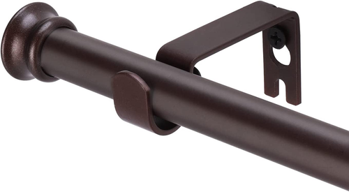 Standard Decorative Window Curtain Rods 30 to 88 Inch,5/8 Inch Diameter Small Cu