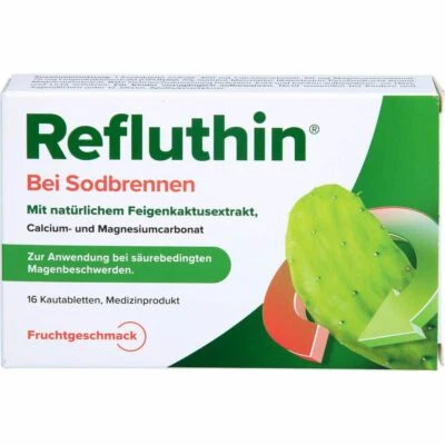 DR.WILLMAR SCHWABE GMBH & CO.KG REFLUTHIN bei Sodbrennen Kautabletten Frucht 16 St PZN16011247