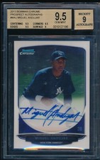 2013 Bowman Football Rookie Chrome Refractor Autographs Guide 91