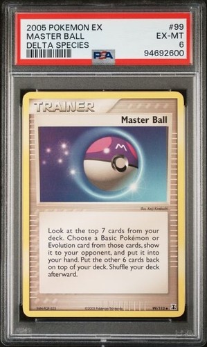 Master Ball graded PSA 6 for sale on eBay
