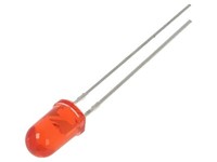 2X OSR6LW5113A Led 5Mm Rot 1200Mcd 15° 20Ma 1,8-2,4V Front: GewöLbt Optosupply