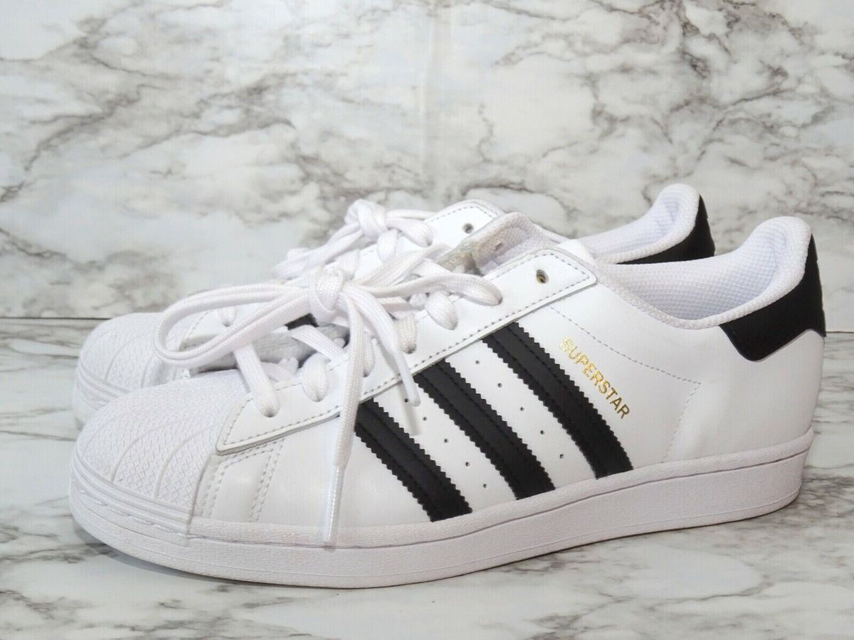 En skønne dag læbe voldsom Adidas FV3284 Superstar White/Black/White Fashion Sneaker US Size 10 | eBay