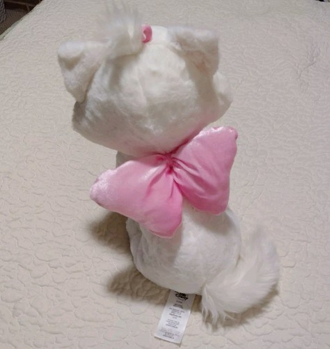 Disney Store ARISTOCATS Marie Plush White Cat Kitten 12" Stuffed Animal Toy Bow - Picture 6 of 11