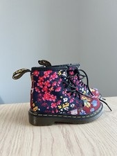 Brand New Dr DOC MARTENS Floral Little Girls Boots - US 7 UK 6