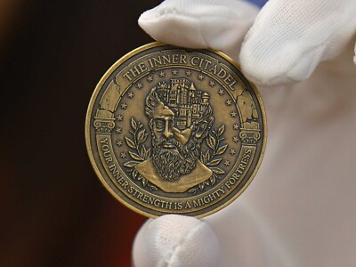 Inner Citadel Coin | Self Improvement | Stoic Motivational Quote 
