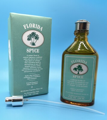 Coastal Fragrance Florida Spyce Cologne with Atomizer 4 Fl. Oz./120 ml.