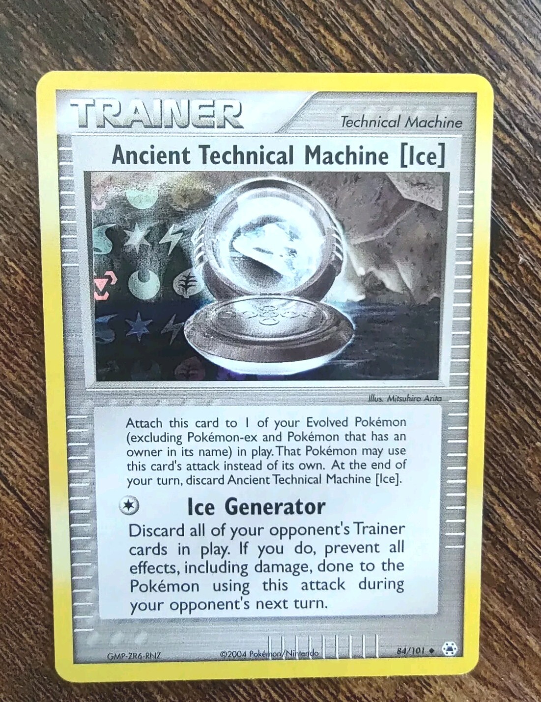 Pokemon EX Hidden Legends Ancient Technical Machine Ice 84/101 Reverse Holo MINT
