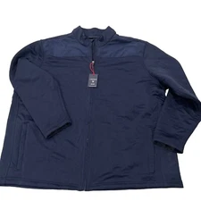 Cremieux Jacket Men’s 3XT Full Zip Quilted Dark Blue $115