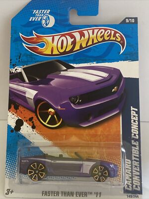 Hot Wheels Faster Than Ever '11 Purple Camaro Convertible Concept