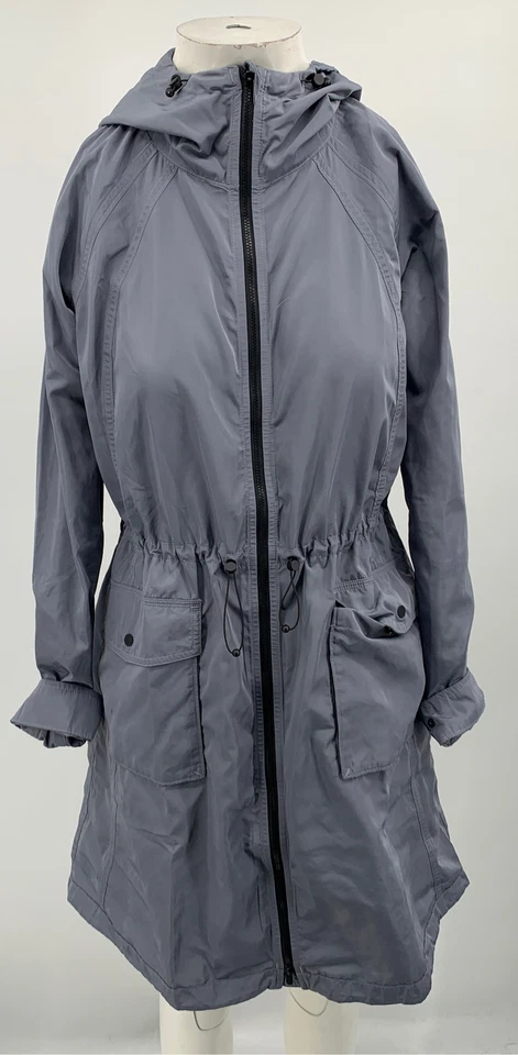 Athleta Womens Gray 'Anorak' Hooded Windbreaker Jacket NWOT sz S - Image 2 of 4