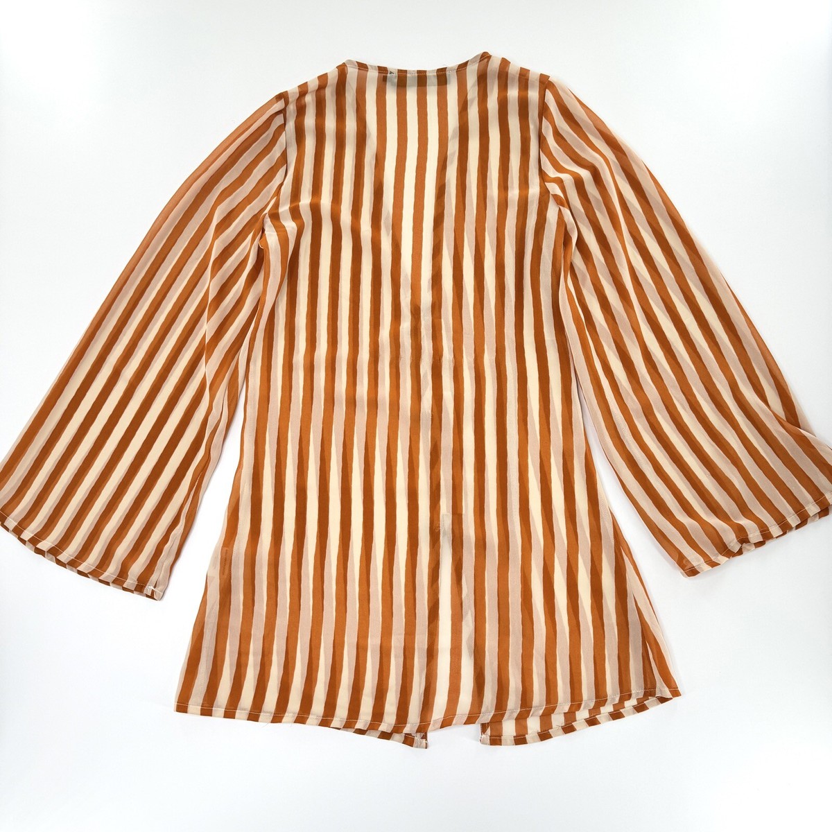 House of Harlow x Revolve XS Stripe Blouse Wide Sleeve