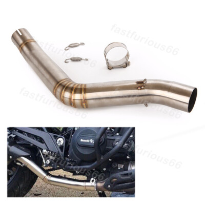 Mid Exhaust Link Pipe For Benelli Leoncino 500 Modified Slip on 51mm Muffler
