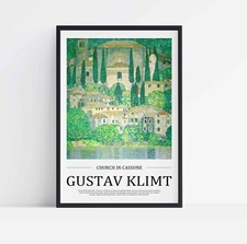 Gustav Klimt Kirche in Cassone gestreckte Leinwand oder ungerahmt Posterdruck Kunst