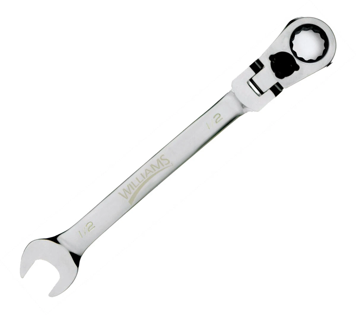 16mm Flex Head Reversible Ratcheting Combo Wrench 12 Point Williams 1216MRCF