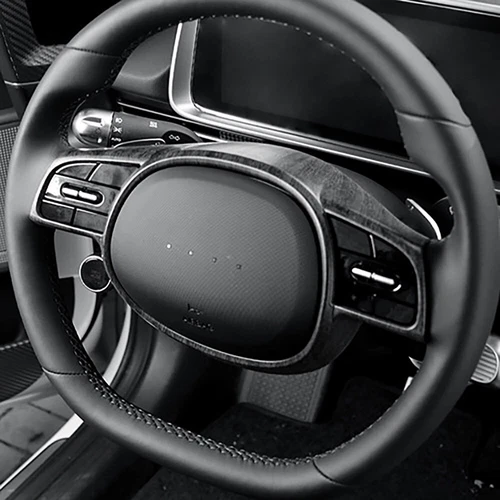 Holzmaserung Lenkrad Blende Abdeckung Rahmen Für Hyundai Ioniq 5 Ioniq 6 Zubehör - Bild 5 von 5
