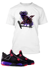 Owl 23 Graphic Sneaker Tee Shirt Match J4 Raptor Pro Club Shaka Big Tall Sport T
