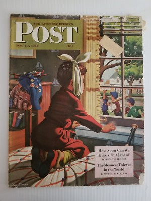 1944 MAY 20 THE SATURDAY EVENING POST MAGAZINE - ILLUSTRATED COVER - SP 122
