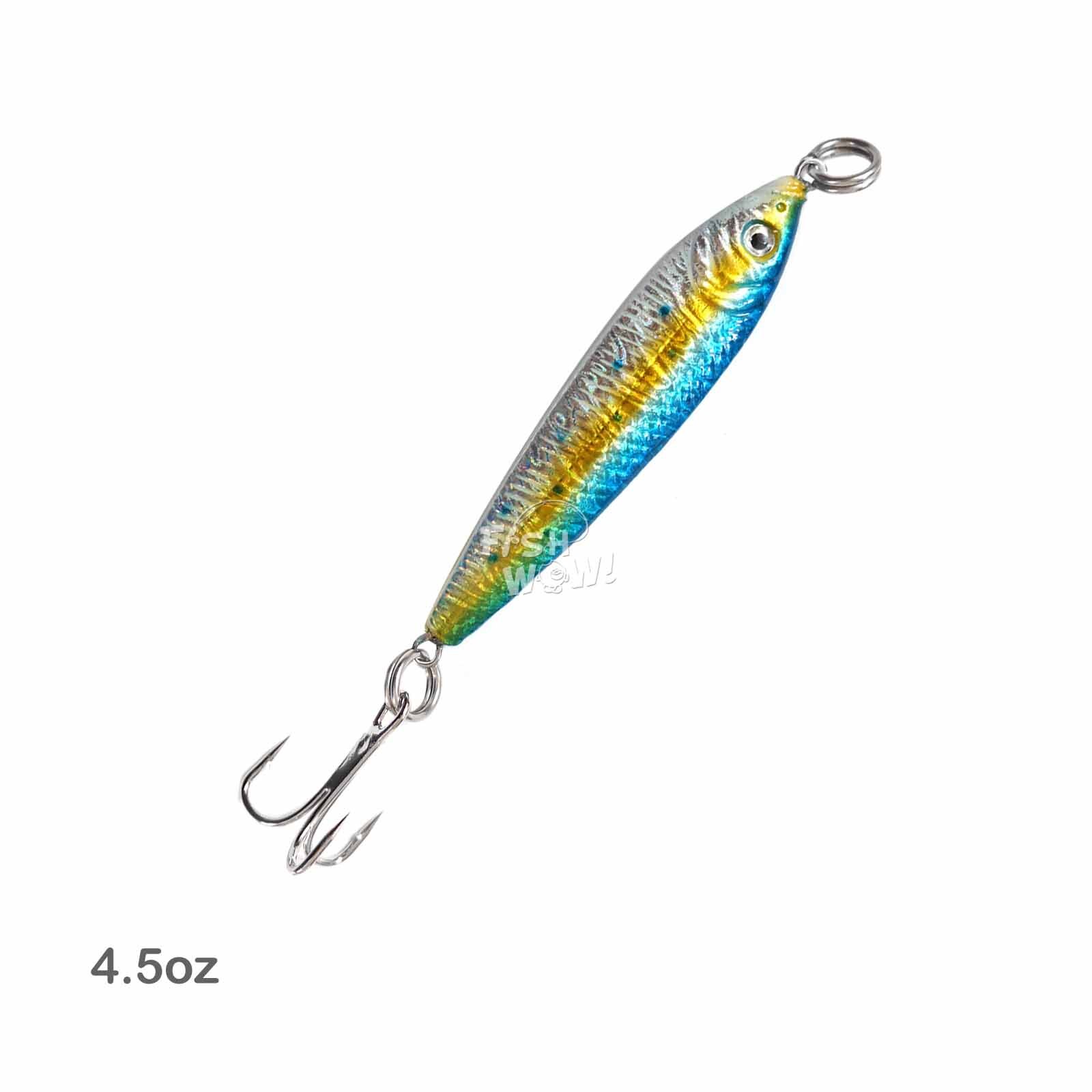 50pcs Fish WOW! 4.5oz Fishing Mega Metal Bait Live luna Jig Lure Random Colors - Image 8