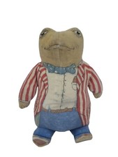 Rare Vintage Mr. Toad Wind In The Willows 1980 s The Toy Works Bean Bag Plush M