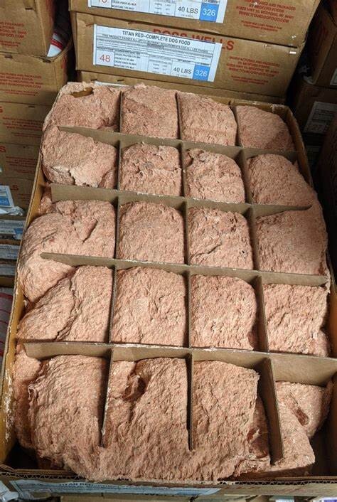 : Raw Frozen Dog Food; Muscle Meat, Liver, White Fish, Eggs, Bone