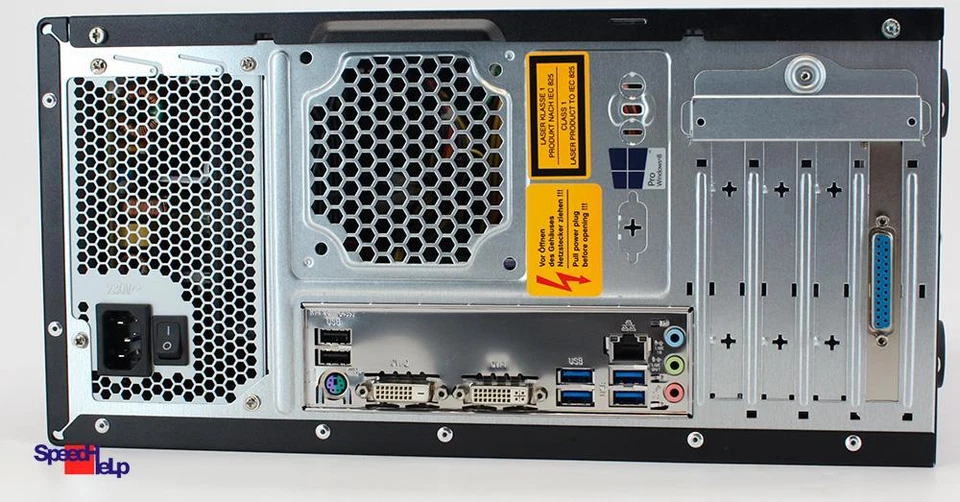 PC Computer Gigabyte GA-H81M-D2W Intel Dual Core 4GB Ram Parallel Port LPT Win 7 - Image 3 of 4