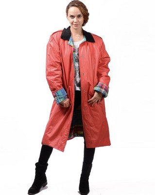 flannel lined rain coat