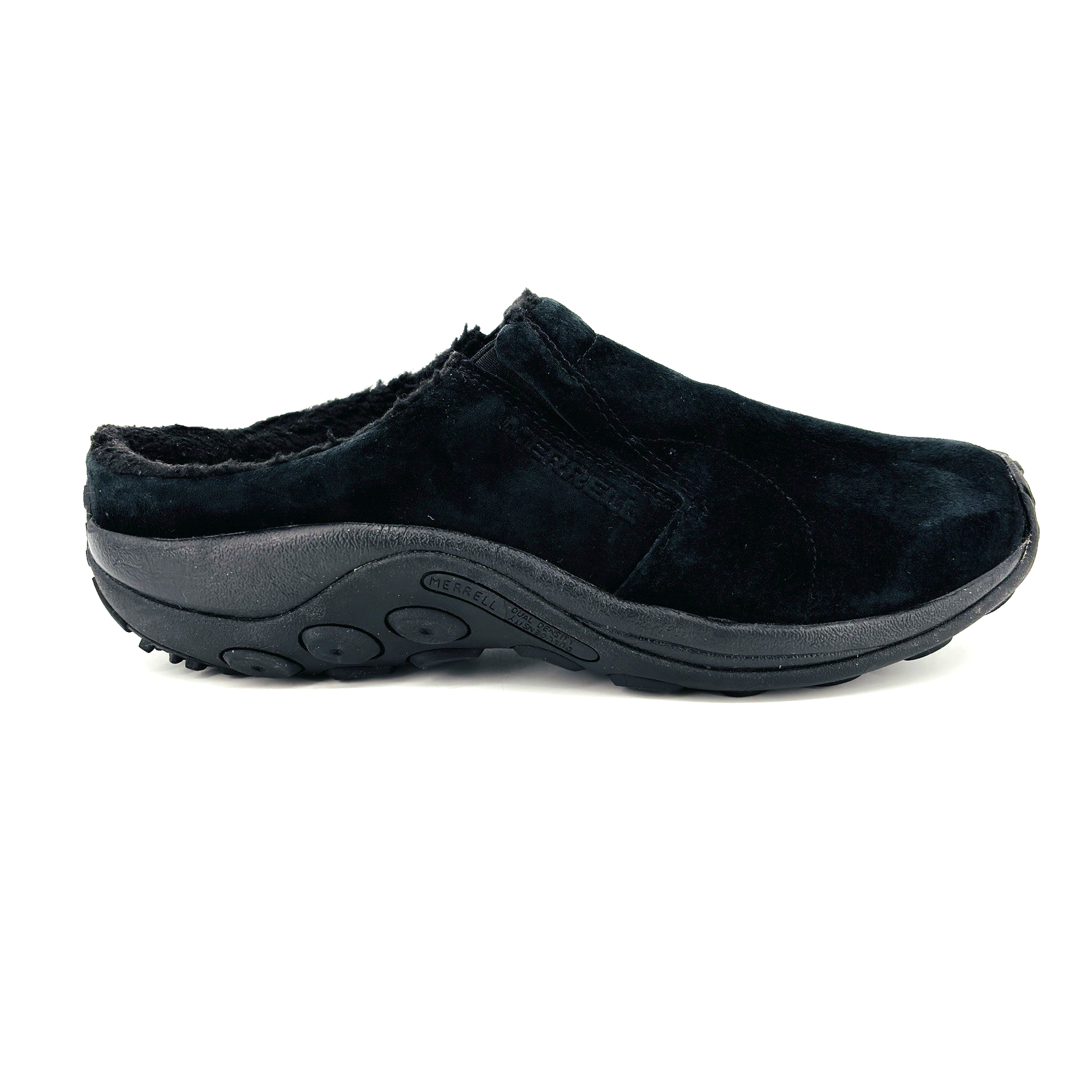 Scarpe da uomo 13 Merrell Jungle Moc nere scamosciate slide casual comode slip on J004147