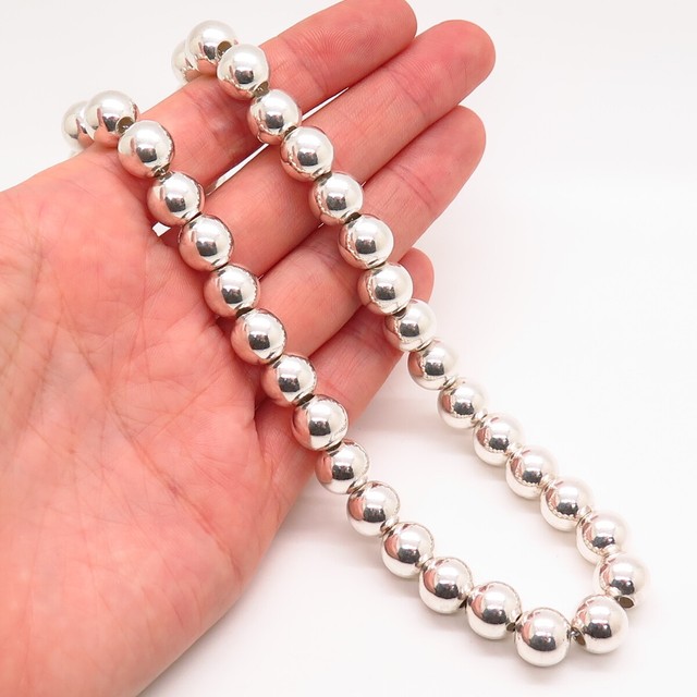 925 Sterling Silver Italy Ball Chain Necklace 18â | eBay