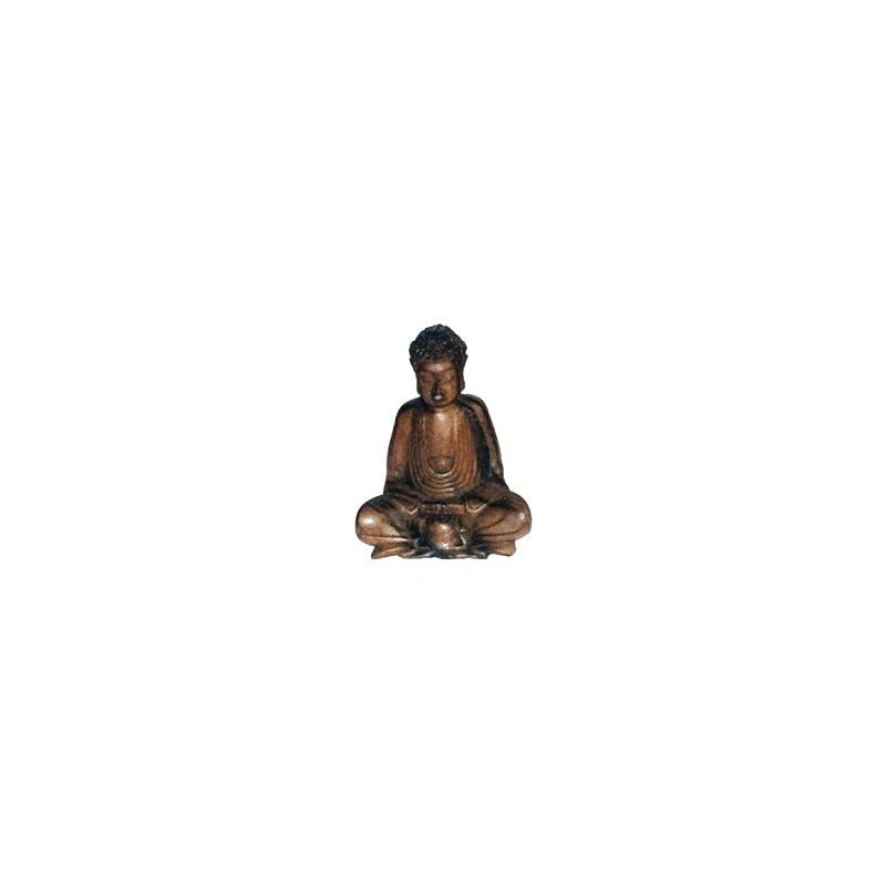 Buddha Sitzend - Klein echtes Holz - Handarbeit, Statue Buddha, Feng Shui,Buddha - Bild 1 von 1