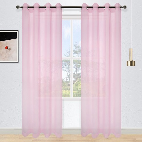 Curtain Wonderland Candy Eyelet Sheer Curtain 140cm Width x 220cm Drop - Picture 17 of 49