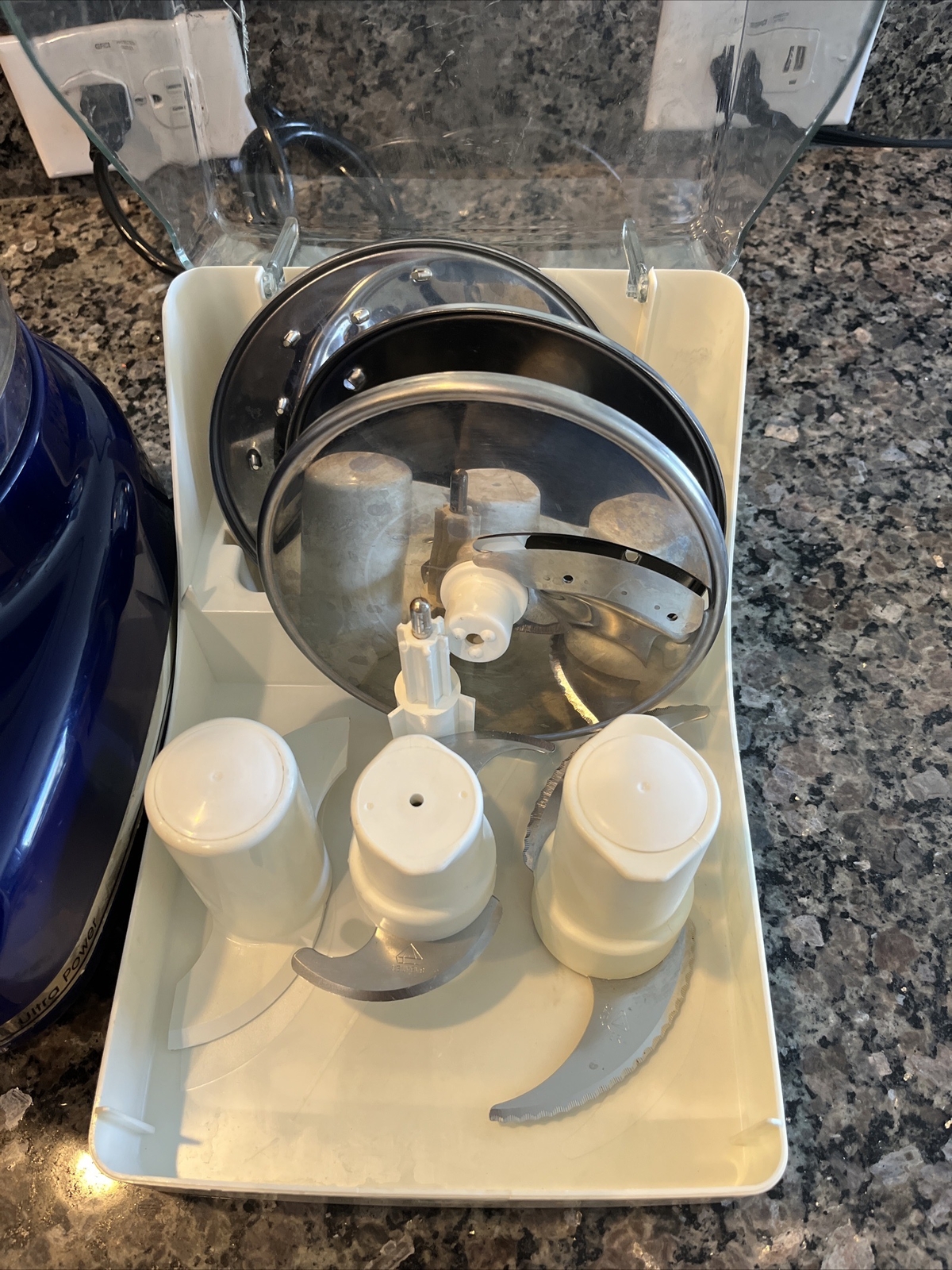 Kitchen Aid Food Processor KFP600BU Cobalt Blue Works /With All