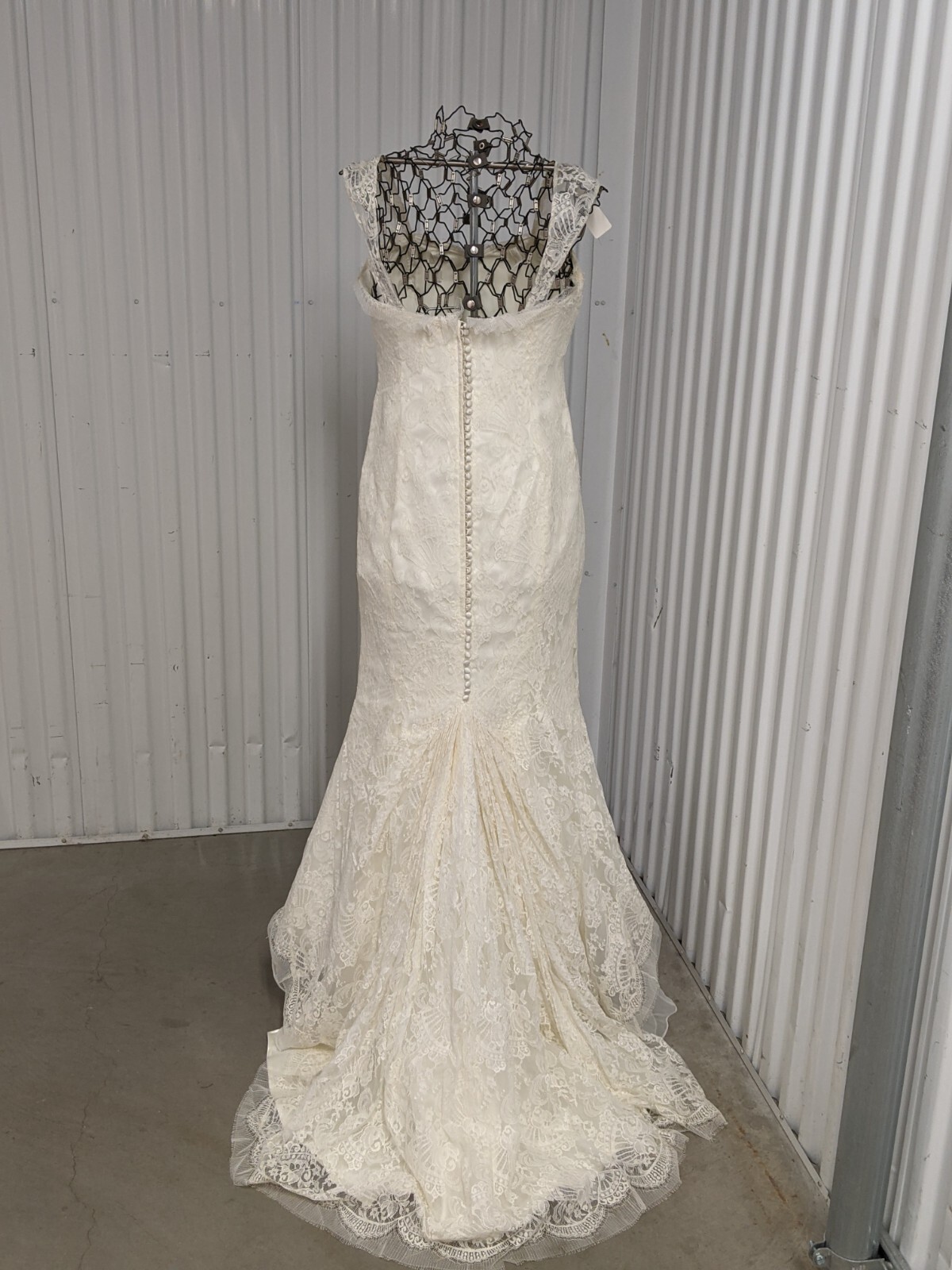 Kleinfeld Manhattan Wedding dress Mermaid 100 Silk l… Gem