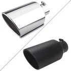 Diesel Exhaust Tip 4" Inlet, 7" Outlet 15" Long Rolled Edge Angle