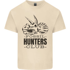 Fossil Hunters Club Palaeontology Dinosaurs Mens Cotton T-Shirt Tee Top