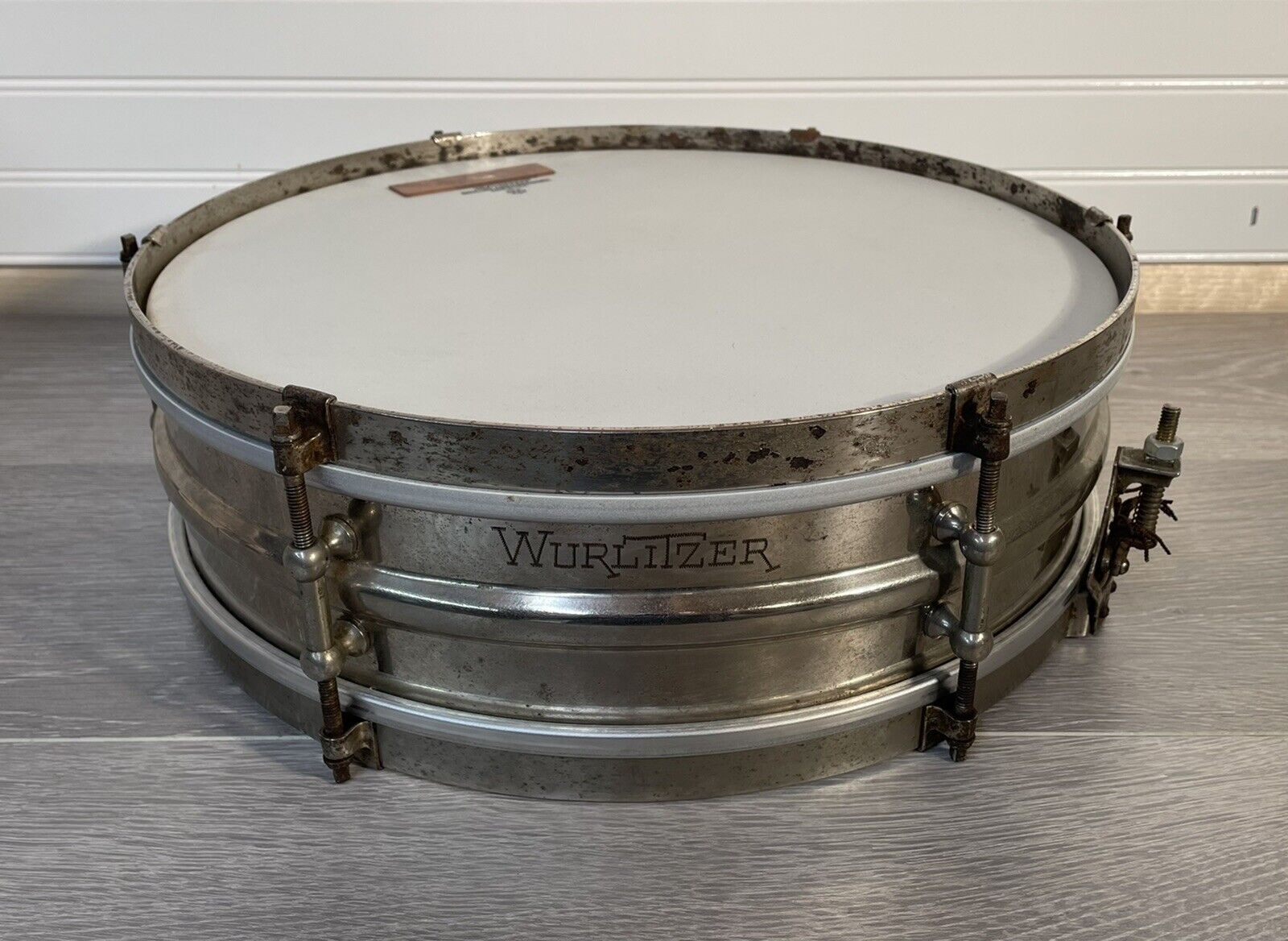 Vintage 1920s Wurlitzer Leedy Snare Drum 14