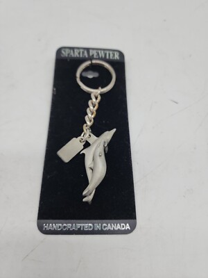 Sparta pewter key chain Dolphins Brand New.