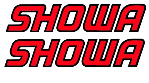 SHOWA fork decal stickers PAIR MX Trials Road Race Sports Bike Honda Ducati