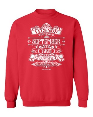 September 1995 Born Legends - Funny Birthday Gift Unisex Crewneck Sweatshirt