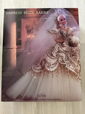 Bob Mackie Empress Bride Barbie with Drawing and Original Shipper