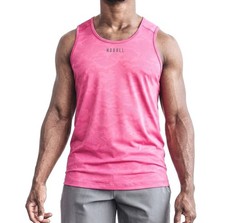Camiseta sin mangas NOBULL camuflada texturizada para hombre nueva con etiquetas - XL - camuflaje rosa neón